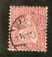 3305  Swiss 1867   Mi.#30 (o) Scott.#53    Cat. 2.€ -Offers Welcome!- - Oblitérés