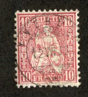 3307  Swiss 1867   Mi.#30 (o) Scott.#53    Cat. 2.€ -Offers Welcome!- - Oblitérés