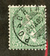 3318  Swiss 1867   Mi.#32a (o) Scott.#55    Cat. 4.€ -Offers Welcome!- - Usati