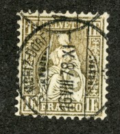 3320  Swiss 1862   Mi.#28b (o) Scott.#50a    Cat. 420.€ -Offers Welcome!- - Used Stamps