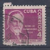 Cuba  1955  P.O.Retirement Fund: Gen.E. Nunez  (o)  4c - Usados