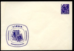 DDR PU11 B2/001 Privat-Umschlag BRIEFMARKENSCHAU Leipzig 1954 - Privatumschläge - Ungebraucht