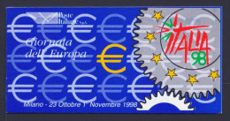 1998 ITALIA REPUBBLICA "GIORNATA DELL´EUROPA" LIBRETTO MNH - Postzegelboekjes