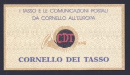 1993 ITALIA REPUBBLICA "CORNELLO DEI TASSO" LIBRETTO MNH - Markenheftchen