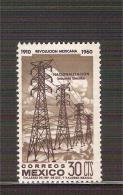1960 Mexican Revolution Electric Industry TOWERS Sc 916 -  SG 987 Stamp MNH - Mexiko