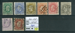N° 30-37  Obl  -1 / 1869-1883 - 1869-1888 Leone Coricato