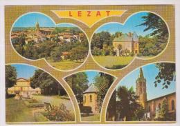 CPM DPT 09 LEZAT,MULTIVUES - Lezat Sur Leze