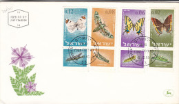 Insectes - Papillons - Israël - Lettre De 1965 - Briefe U. Dokumente