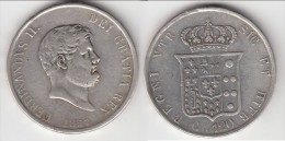 ** ITALIE - NAPLES SICILE - ITALIA NAPOLI SICILIA - 120 GRANA 1857 FERDINANDO II - ARGENT - SILVER ** ACHAT IMMEDIAT !!! - Naples & Sicile