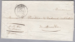 Heimat VD LUCENS 1835-01-28 Vorphila Brief Nach Moudon - ...-1845 Préphilatélie