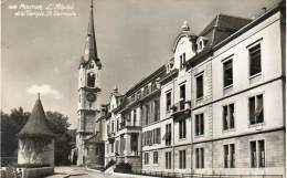 CPSM - SUISSE  - MOUTIER - L'Hôpital Et Le Temple St Germain - Moutier