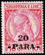 1914. 20 PARA / 10 QINT SKANDERBERG.  (Michel: 43) - JF126260 - Albania