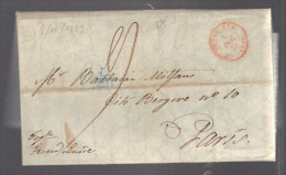 CUBA 1839 Lettre Taxée La Havane Pour Paris C à D  Outremer - Prephilately