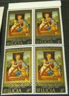 St Lucia 1967 Christmas 4c X4 - Mint - Ste Lucie (...-1978)