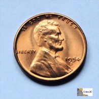 US - One Cent - 1954 S - Other & Unclassified