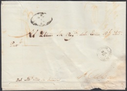 1864-H-34 CUBA ESPAÑA SPAIN. ANTILLAS. ISABEL II. 1864. CORREO OFICIAL. SOBRE CON MARCA FECHADOR TRINIDAD. - Vorphilatelie