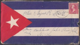 1899-H-97 CUBA. INDEPENDENCE WAR. 1899. SOBRES PATRIOTICOS. PATRIOTIC COVER. CHICKAMAUGA. CUBAN FLAG. - Voorfilatelie