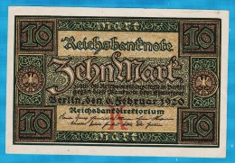 DEUTSCHES REICH 10 MARK 06.02.1920 LETTER K  Alpha X.6773425   P#67a - 10 Mark