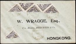 1910. 6x 3 Cents Bisected On Beautiful Small Cover To Hong Kong From MACAU 31-OUT. 10. ... (Michel: ) - JF107528 - Other & Unclassified