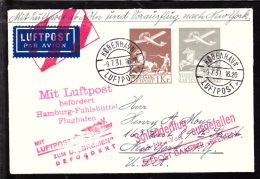 1931. Air Mail. Schleuderflug Nach New-York Ausgefallen SEEPOST DAMPFER BREMEN In Red !... (Michel: 180-181) - JF103168 - Poste Aérienne