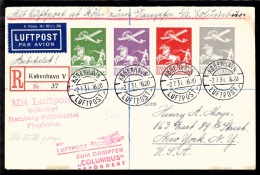 1931. Air Mail MIT LUFTPOST ZUM DAMPFER COLUMBUS BEFÖRDERT And Mit Luftpost Befördert H... (Michel: 180, 143-145) - JF10 - Airmail