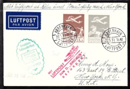 1931. Air Mail.  Deutscher Schleuderflug DAMPFER BREMEN NEW-YORK 28. JUNI 1931 In Green... (Michel: 180-181) - JF103166 - Luftpost