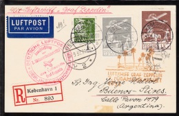 1932. DEUTSCHE LUFTPOST BERLIN FRIEDRICHSHAFEN Anschussflug Zur 7. Südamerikafahrt 1932... (Michel: 180-181) - JF103171 - Luftpost