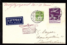 1929. Air Mail. 15 øre Lilac And 7 øre Green. KØBENHAVN LUFTPOST 2 31 5 29 AMSTERDAM 31... (Michel: 144) - JF103846 - Poste Aérienne