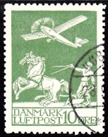 1925. Air Mail. 10 øre Green. (Michel: 143) - JF157566 - Luchtpostzegels