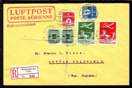 1925. Air Mail. 25 øre Red And 10 øre Green + 2 X 27/20 øre. 4 + 2 øre. KØBENHAVN LUFTP... (Michel: 145) - JF103855 - Airmail