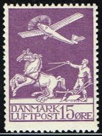 1925. Air Mail. 15 øre Lilac. (Michel: 144) - JF158314 - Poste Aérienne