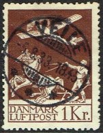 1929. Air Mail. 1 Kr. Brown. VEILE 5.8.33. (Michel: 181) - JF160840 - Luftpost