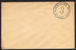 KJØBENHAVNS BY POST. 1884. 3-ØRE Franco-mark In Black. Lovely Small Envelope.  (Michel: ) - JF104027 - Ortsausgaben