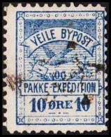 VEJLE BYPOST. 1887. 10 ØRE.  (Michel: DAKA 5) - JF107762 - Ortsausgaben