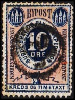 KIØBENHAVNS BYPOST. 1884. 10 ØRE.  (Michel: DAKA 15) - JF107779 - Lokale Uitgaven