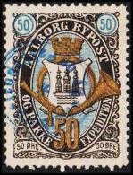 AALBORG BYPOST. 1887. 50 ØRE.  (Michel: DAKA 33) - JF107837 - Ortsausgaben