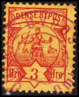 ODENSE BYPOST. 1886. 3 ØRE.  (Michel: DAKA  9) - JF107786 - Emissioni Locali