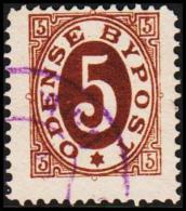 ODENSE BYPOST. 1885. 5 ØRE.  (Michel: DAKA 2) - JF107799 - Local Post Stamps