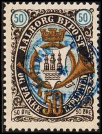 AALBORG BYPOST. 1887. 50 ØRE.  (Michel: DAKA 33) - JF107834 - Ortsausgaben