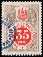 AALBORG BYPOST. 1887. 35 ØRE.  (Michel: DAKA 32) - JF107849 - Ortsausgaben