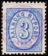 AALBORG BYPOST. 1886. 3 ØRE.  (Michel: DAKA 15) - JF107952 - Lokale Uitgaven