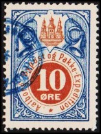 AALBORG BYPOST. 1887. 10 ØRE.  (Michel: DAKA 30) - JF107909 - Ortsausgaben