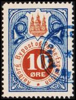 AALBORG BYPOST. 1887. 10 ØRE.  (Michel: DAKA 30) - JF107908 - Ortsausgaben