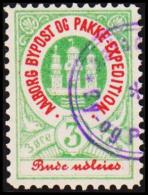 AALBORG BYPOST. 1885. 3 ØRE.  (Michel: DAKA 3) - JF107937 - Ortsausgaben