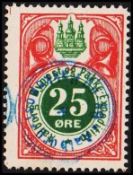 AALBORG BYPOST. 1887. 25 ØRE.  (Michel: DAKA 31) - JF107917 - Ortsausgaben