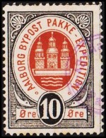 AALBORG BYPOST. 1886. 10 ØRE.  (Michel: DAKA 10) - JF107927 - Local Post Stamps