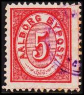 AALBORG BYPOST. 1886. 5 ØRE.  (Michel: DAKA 16) - JF107932 - Emissioni Locali