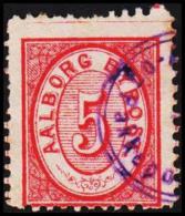 AALBORG BYPOST. 1886. 5 ØRE.  (Michel: DAKA 16) - JF107964 - Ortsausgaben