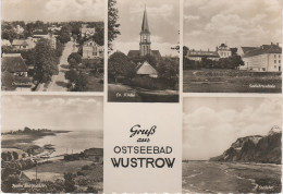 AK Ostseebad Wustrow Fischland Kirche Hafen Bodden Seefahrtsschule Bei Ahrenshoop Niehagen Dierhagen Graal Darss DDR - Barth