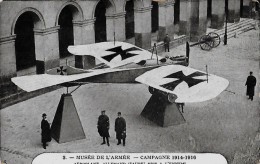 CARTE POSTALE ORIGINALE ANCIENNE 1916 : AEROPLANE ALLEMAND (TAUBE) PRIS A L'ENNEMI  ANIMEE  MUSEE DE L'ARMEE  PARIS (75) - 1914-1918: 1. Weltkrieg